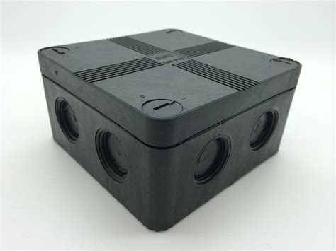 ip66 black weatherproof junction box|IP66 Junction Box 102 x 102 x 56mm Black .